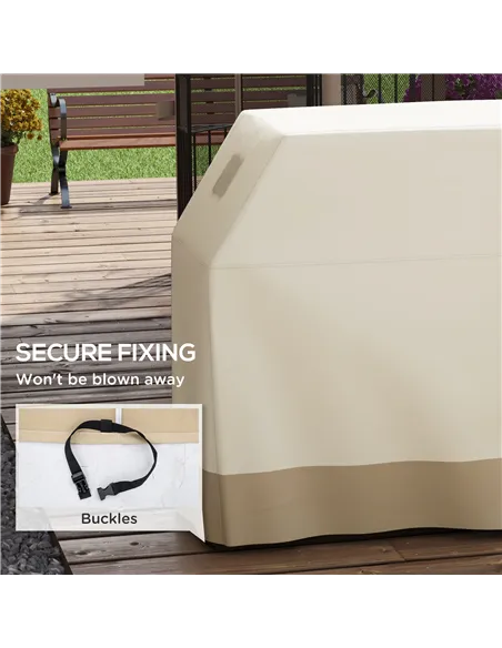 Outsunny 71W x 188Lcm PU Coated Protective Grill Cover - Beige