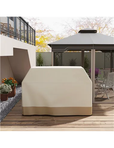 Outsunny 71W x 188Lcm PU Coated Protective Grill Cover - Beige