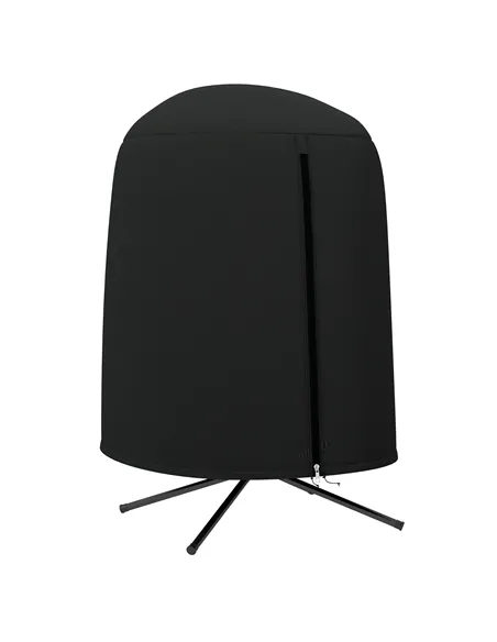 Outsunny 190 x Φ128cm Hanging Egg Chair Furniture Cover - Black