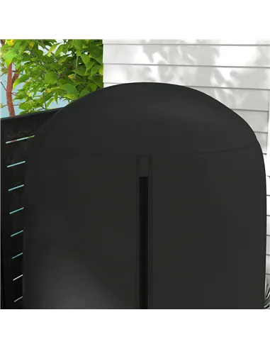 Outsunny 190 x Φ128cm Hanging Egg Chair Furniture Cover - Black