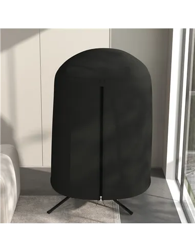 Outsunny 190 x Φ128cm Hanging Egg Chair Furniture Cover - Black