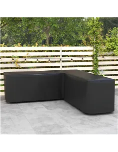 Outsunny 250 x 250cm L-Shaped Protective Furniture Cover 2