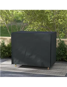 Outsunny 220 x 125cm Three-Seater Swing Chair Protective Cover - Black 2