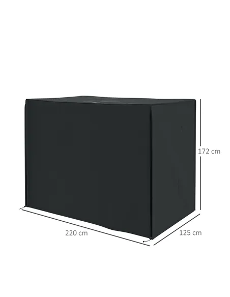 Outsunny 220 x 125cm Three-Seater Swing Chair Protective Cover - Black