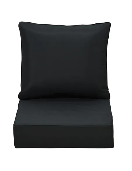 Outsunny 4 Pcs Outdoor Seat and Back Cushion Set Patio Deep Seating Chair Replacement Cushion