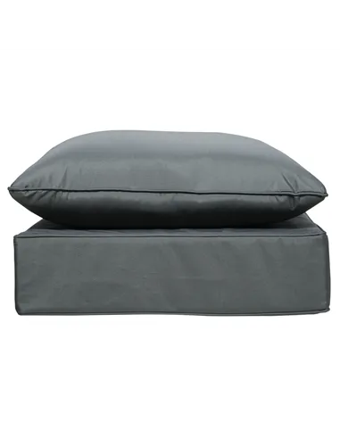 Outsunny Outdoor Seat and Back Cushion Sets, 63L x 55W x 15Dcm Olefin Patio Deep Seating Chair Fade Resistant Replacement Cushio