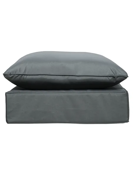 Outsunny Outdoor Seat and Back Cushion Sets, 63L x 55W x 15Dcm Olefin Patio Deep Seating Chair Fade Resistant Replacement Cushio