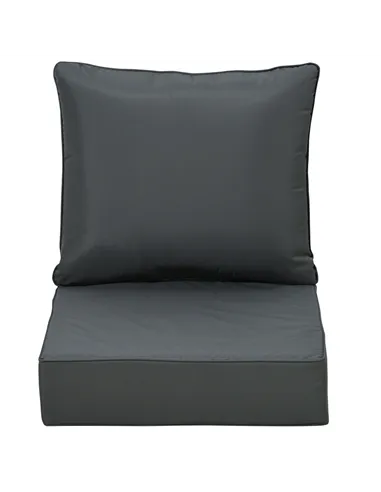 Outsunny Outdoor Seat and Back Cushion Sets, 63L x 55W x 15Dcm Olefin Patio Deep Seating Chair Fade Resistant Replacement Cushio