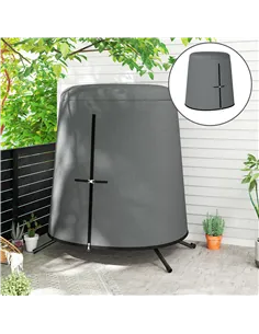 Outsunny 196 x 230 cm Hanging Egg Chair Protective Cover - Grey 2