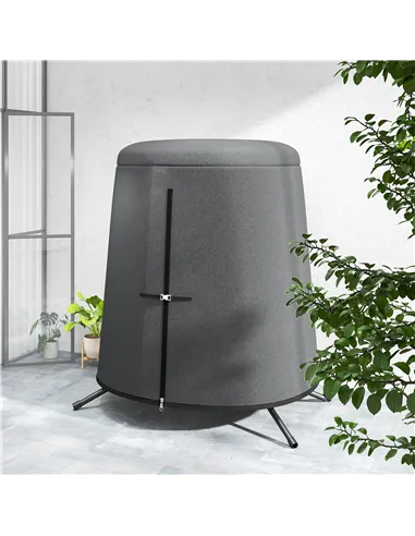 Outsunny 196 x 230 cm Hanging Egg Chair Protective Cover - Grey