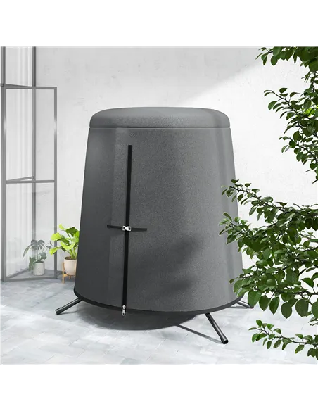 Outsunny 196 x 230 cm Hanging Egg Chair Protective Cover - Grey