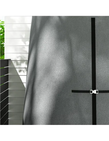 Outsunny 196 x 230 cm Hanging Egg Chair Protective Cover - Grey