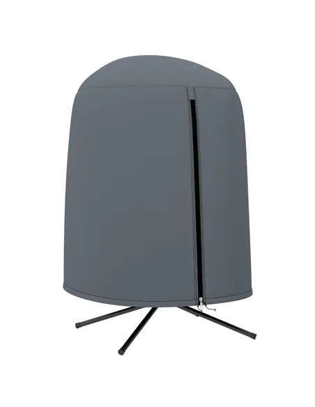 Outsunny 190 x Φ128cm Hanging Egg Chair Furniture Cover - Grey