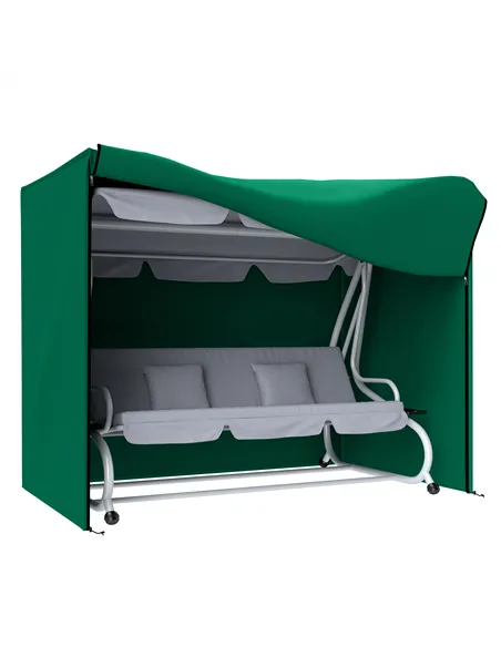 Outsunny 220 x 125cm Three-Seater Swing Chair Protective Cover - Green