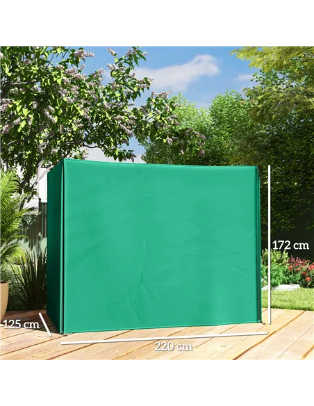 Outsunny 220 x 125cm Three-Seater Swing Chair Protective Cover - Green