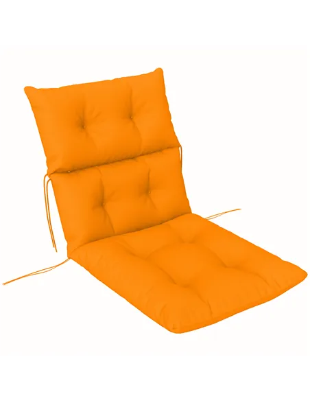 Outsunny 115 x 56cm Rocking Chair Padded Seat Cushion - Orange