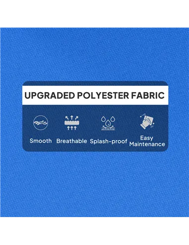 Outsunny 115 x 56cm Rocking Chair Padded Seat Cushion - Blue