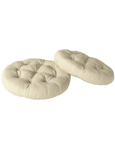 Outsunny Set of Two Φ60cm Outdoor Cushions - Beige