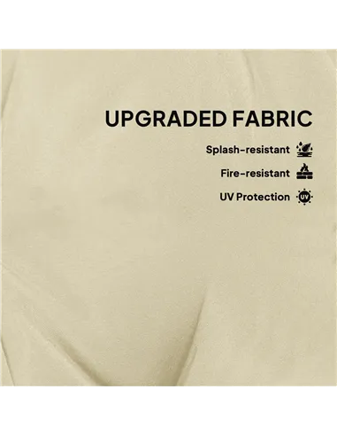 Outsunny Set of Two Φ60cm Outdoor Cushions - Beige