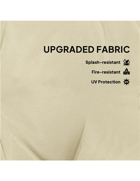 Outsunny Set of Two Φ60cm Outdoor Cushions - Beige