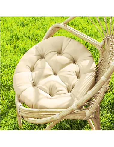 Outsunny Set of Two Φ60cm Outdoor Cushions - Beige