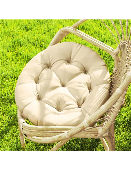 Outsunny Set of Two Φ60cm Outdoor Cushions - Beige