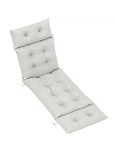 Outsunny Sun Lounger Cushions Only, 190x56x10cm Garden Lounge Chair Cushions, UPF20+ 220gsm Fabric, Thick Sunbed Replacement Pad