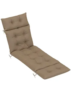 Outsunny Sun Lounger Cushions Only, 190x56x10cm Garden Lounge Chair Cushions, UPF20+ 220gsm Fabric, Thick Sunbed Replacement Pad
