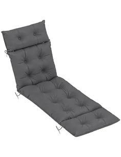 Outsunny Sun Lounger Cushions Only, 190x56x10cm Garden Lounge Chair Cushions, UPF20+ 220gsm Fabric, Thick Sunbed Replacement Pad