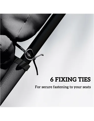 Outsunny Sun Lounger Cushions Only, 190x56x10cm Garden Lounge Chair Cushions, UPF20+ 220gsm Fabric, Thick Sunbed Replacement Pad