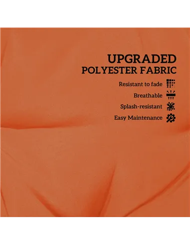 Outsunny Set of Two Padded Outdoor Seat Cushions - Orange