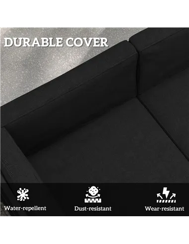 Outsunny Set of 14 Dining Set Cushions - Black