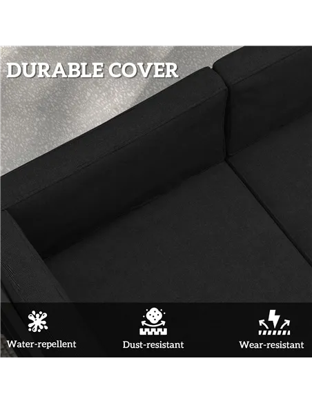 Outsunny Set of 14 Dining Set Cushions - Black