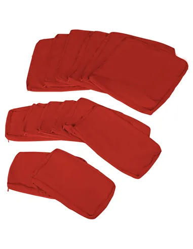 Outsunny Set of 14 Outdoor Cushion Covers - Red