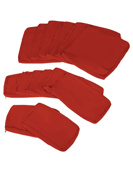 Outsunny Set of 14 Outdoor Cushion Covers - Red