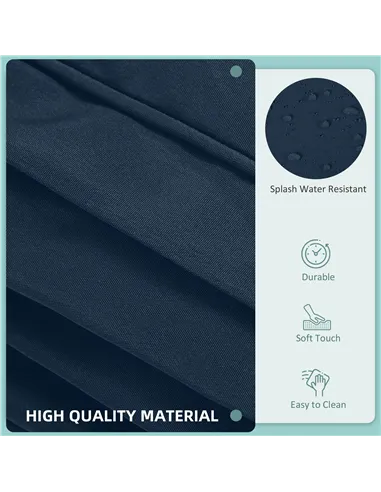 Outsunny Set of 14 Mixed Cushion Covers - Blue