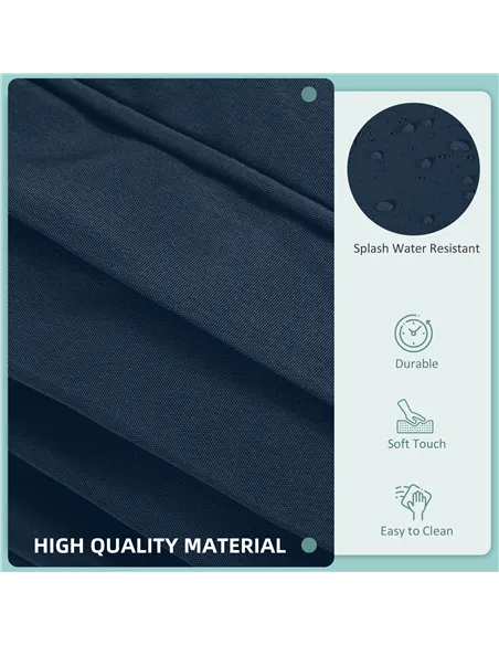 Outsunny Set of 14 Mixed Cushion Covers - Blue