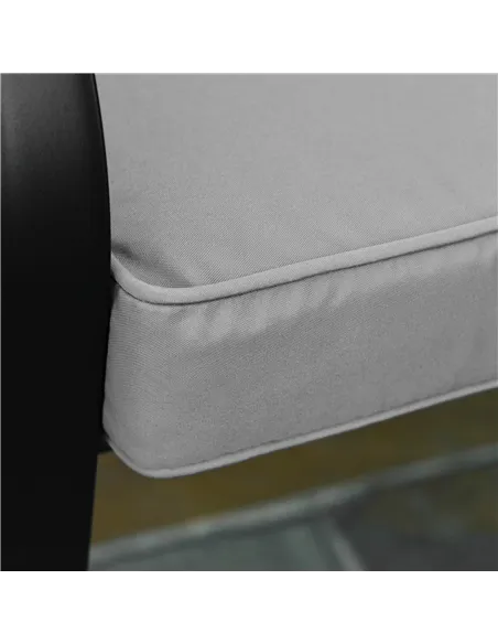 Outsunny 2 Seater Garden Bench Cushion -Light Grey