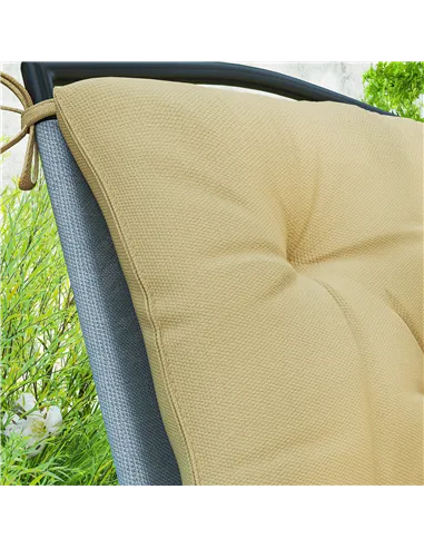 Outsunny Set of Two Outdoor Seat Cushions - Khaki