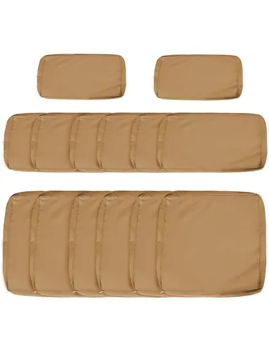Outsunny 14 Pcs Outdoor Cushion Set - Beige