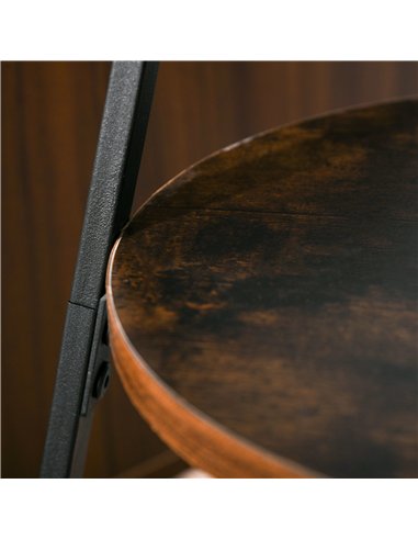 HOMCOM Freestanding Metal Coat Rack Stand 9 Hooks Clothes Tree with 1 Shelf Hat Display Hall Tree Hanger Bag Umbrella Hanging Or