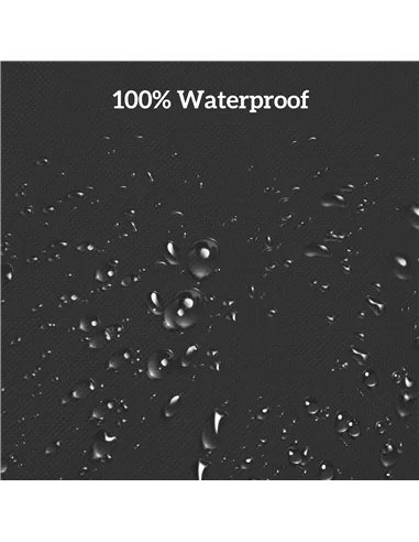 Outsunny 600D Oxford Cloth Garden Furniture Cover Waterproof, 3 Seater Sofa Protector for Patio, Outdoor, Black, 218 x 111 x 63-