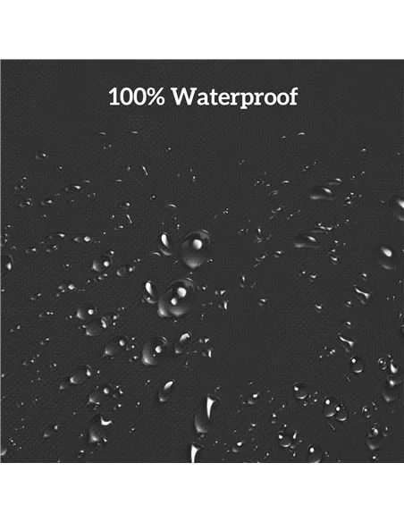 Outsunny 600D Oxford Cloth Garden Furniture Cover Waterproof, 3 Seater Sofa Protector for Patio, Outdoor, Black, 218 x 111 x 63-