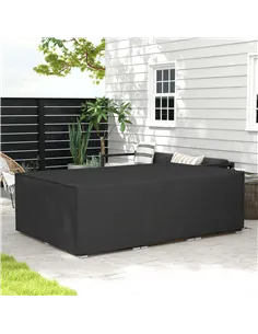 Outsunny 155 x 222cm Waterproof Furniture Cover - Black 2