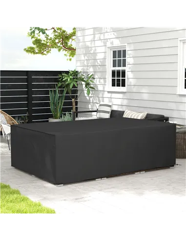 Outsunny 155 x 222cm Waterproof Furniture Cover - Black