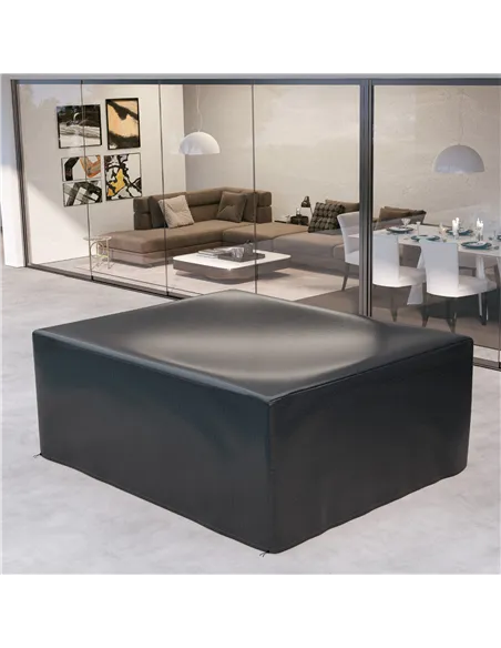 Outsunny Garden Furniture Cover, Waterproof Anti-UV Large Protective Patio Set Covers, 235 x 190 x 90cm, Black