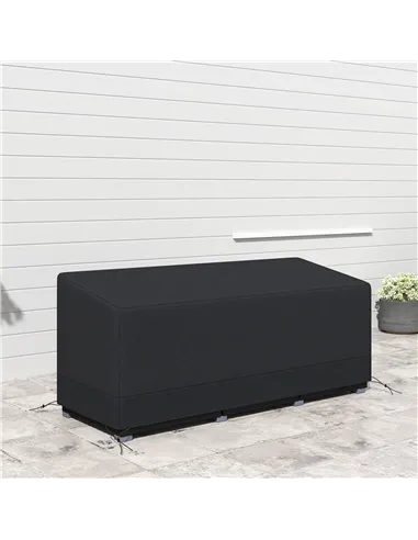 Outsunny Rectangular Patio Garden Furniture Cover Waterproof for 3 Seater Sofa Bistro Set, UV Resistant Protection 600D Oxford F