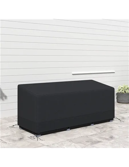 Outsunny Rectangular Patio Garden Furniture Cover Waterproof for 3 Seater Sofa Bistro Set, UV Resistant Protection 600D Oxford F