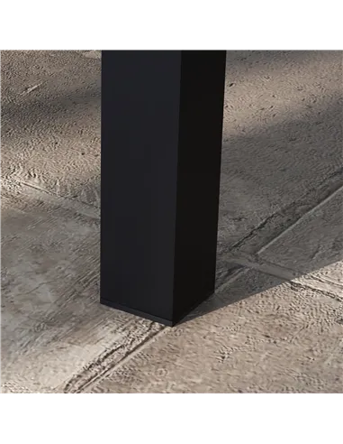 Outsunny 100cm x 60cm Aluminium Outdoor Coffee Table - Black