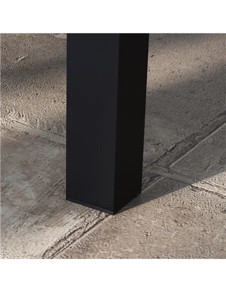 Outsunny 100cm x 60cm Aluminium Outdoor Coffee Table - Black